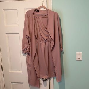 Mauve trench coat